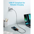 Kép 3/4 - ANKER Töltőkábel, 322, USB-C - USB-C, 1,8 méteres, fekete - A81F6G11