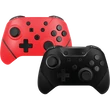 Kép 2/3 - ARMOR3 NUCHAMP Nintendo Switch Kiegészítő Vezeték nélküli kontroller, Fekete & Piros (2-PACK)
