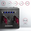 Kép 3/5 - AXAGON ADSA-M2C USB-C 3.2 M. 2 fekete dual dokkoló állomás