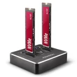 Kép 1/5 - AXAGON ADSA-M2C USB-C 3.2 M. 2 fekete dual dokkoló állomás