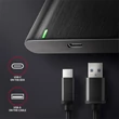 Kép 4/5 - AXAGON EE25-A6C USB-C csavar nélküli külső ház 2, 5" HDD/SSD, fekete