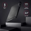 Kép 2/5 - AXAGON EE25-XA6 Aline Box 2,5" USB 3.0 Külső HDD ház, fekete
