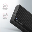 Kép 4/5 - AXAGON EEM2-GTR THIN RIB SUPERSPEED+ USB-C - NVME M.2 külső ház, fekete