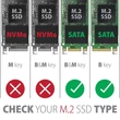 Kép 2/5 - AXAGON EEM2-SBC SuperSpeed+ USB-C - M. 2 SATA SSD külső ház