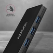 Kép 4/5 - AXAGON HUE-G1A 4 portos USB-C slim hub, fekete