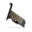 Kép 1/5 - AXAGON PCEM2-D PCIe NVMe+SATA M.2 Adapter