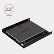 Kép 2/5 - AXAGON RHD-125B 3.5"-ről 2.5"-re SSD/HDD beépítő keret, fekete