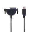 Kép 2/3 - BLACKBIRD Adapter kábel USB 3.0 to SATA 13pin (7+6), fekete