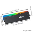 Kép 1/2 - BLACKBIRD PC Memória hűtő borda 12V RGB, Fekete