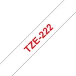 Kép 1/5 - BROTHER szalag TZe-222, Fehér alapon Piros, Laminált, 9mm  0.35", 8 méter