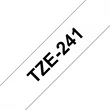 Kép 1/3 - BROTHER szalag TZe-241, Fehér alapon Fekete, Laminált, 18mm  0.7", 8 méter