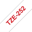 Kép 1/5 - BROTHER szalag TZe-252, Fehér alapon Piros, Laminált, 24mm  0.94", 8 méter