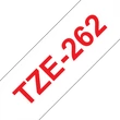 Kép 1/5 - BROTHER szalag TZe-262, Fehér alapon Piros, Laminált, 36mm  1.4", 8 méter