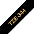 Kép 1/4 - BROTHER szalag TZe-344, Fekete alapon Arany, Laminált, 18mm  0.7", 8 méter