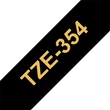 Kép 1/5 - BROTHER szalag TZe-354, Fekete alapon Arany, Laminált, 24mm  0.94", 8 méter