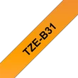 Kép 1/4 - BROTHER szalag TZe-B31, Fluoreszkáló narancs alapon Fekete, Laminált, 12mm  0.47", 5 méter