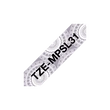 Kép 1/3 - BROTHER szalag TZe-MPSL31, Ezüst mintás alapon Fekete, Laminált, 12mm  0.47", 4 méter