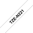 Kép 1/4 - BROTHER szalag TZe-N221, Fehér alapon Fekete, Nem laminált, 9mm  0.35", 8 méter