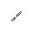 Kép 1/4 - BROTHER Textil szalag TZe-R231, Fehér alapon Fekete, 12mm  0.47", 4 méter