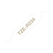 Kép 1/4 - BROTHER Textil szalag TZe-R234, Fehér alapon Arany, 12mm  0.47", 4 méter