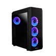 Kép 3/6 - CHIEFTEC Ház Gaming Scorpion 3 ATX, 4x120mm RGB ventilátor, RGB vezérlő, Tápegység nélkül, Edzett Üveg, Fekete