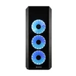 Kép 2/6 - CHIEFTEC Ház Gaming Scorpion 3 ATX, 4x120mm RGB ventilátor, RGB vezérlő, Tápegység nélkül, Edzett Üveg, Fekete
