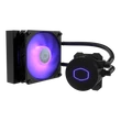 Kép 1/4 - COOLER MASTER CPU hűtő MASTERLIQUID ML120L V2 RGB (vízhűtés), LGA1700 támogatással, fekete