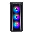 Kép 2/5 - COOLER MASTER Ház Midi ATX MasterBox MB520 ARGB + 4db Ventilátor, Tápegység nélkül, Üvegfalú, Fekete