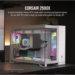 Kép 2/5 - CORSAIR Ház 2500X, Tápegység nélkül, Edzett Üveg, fehér