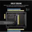 Kép 4/5 - CORSAIR Ház 2500X, Tápegység nélkül, Edzett Üveg, fekete
