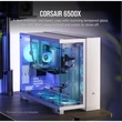 Kép 2/5 - CORSAIR Ház 6500X Dual Chamber, Tápegység nélkül, Edzett Üveg, fehér