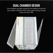 Kép 3/5 - CORSAIR Ház 6500X Dual Chamber, Tápegység nélkül, Edzett Üveg, fehér