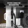 Kép 4/5 - CORSAIR Ház 6500X Dual Chamber, Tápegység nélkül, Edzett Üveg, fehér