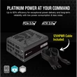 Kép 2/5 - CORSAIR Tápegység Moduláris, HX1000i, 1000W, ATX3.0, PCIe5.0, 14cm, BOX, Platinum