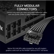 Kép 4/5 - CORSAIR Tápegység Moduláris, RM1000x, 1000W, ATX3.1, PCIe5.1, 14cm, Cybenetics Gold