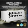 Kép 3/8 - CORSAIR Tápegység Moduláris, RM1000x Shift White, 1000W, 14cm, 80+ Gold