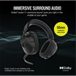 Kép 3/5 - CORSAIR Vezeték Nélküli Headset, HS55 WIRELESS Gaming, 7.1 Hangzás, fekete