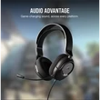 Kép 2/5 - CORSAIR Vezetékes Headset, HS35 SURROUND v2 Gaming, Multiplatform, fekete