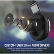 Kép 5/5 - CORSAIR Vezetékes Headset, HS35 SURROUND v2 Gaming, Multiplatform, fekete