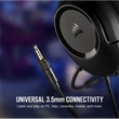 Kép 3/5 - CORSAIR Vezetékes Headset, HS35 v2 Gaming, Multiplatform, carbon