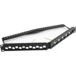 Kép 2/3 - EXCEL Patch Panel 24-os V alakú moduláris, 1U, fekete