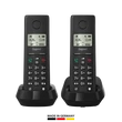 Kép 1/5 - GIGASET DECT telefon, PURE 200 Duo, fekete