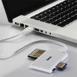 Kép 3/3 - HAMA 181017, USB 3.0 SUPERSPEED "SLIM" MULTI KÁRTYAOLVASÓ, FEHÉR
