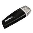 Kép 1/2 - HAMA 00054115, USB 2.0 Kártyaolvasó SDXC, Fekete