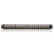 Kép 2/2 - KELINE Patch Panel CAT.6A UTP 24 portos 1U Modular, Fekete