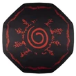 Kép 1/2 - KONIX - NARUTO "Symbol" Gaming Szőnyeg kör alakú 1000x1000mm, Fekete-Piros