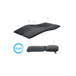 Kép 1/2 - LOGITECH Billentyűzet - K860 Ergonomikus Vezeték Nélküli Grafitszürke (Logi bolt támogatás), US