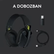 Kép 1/2 - LOGITECH Fejhallgató 2.0 - G435 Vezeték Nélküli Gaming Mikrofonos , Fekete