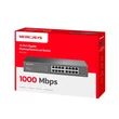 Kép 5/5 - MERCUSYS Switch 16x1000Mbps, Fémházas Asztali Rackes, MS116GS