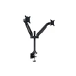 Kép 1/9 - MULTIBRACKETS 2 karos asztali konzol, M VESA Gas Lift Arm Dual Black (15-32", max.VESA: 100x100 mm, 10 kg)